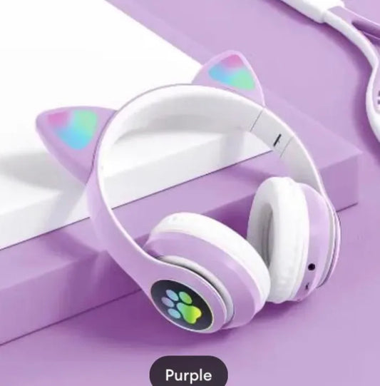 New Wireless Girls Cat Headphone