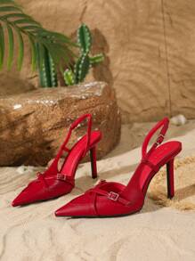 Buckle Stiletto High Heel