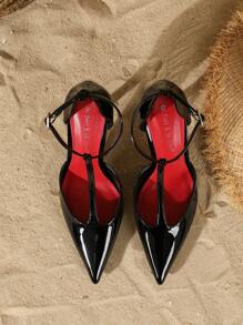 Open-Toe Pointed  High Heel