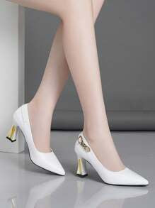 Solid Color Classic Comfortable heels