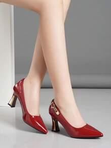 Solid Color Classic Comfortable heels