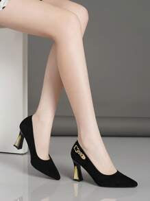 Solid Color Classic Comfortable heels