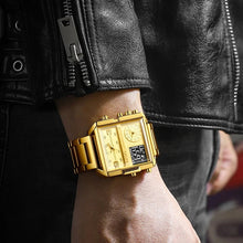 Stainless Steel Triple Time Watch