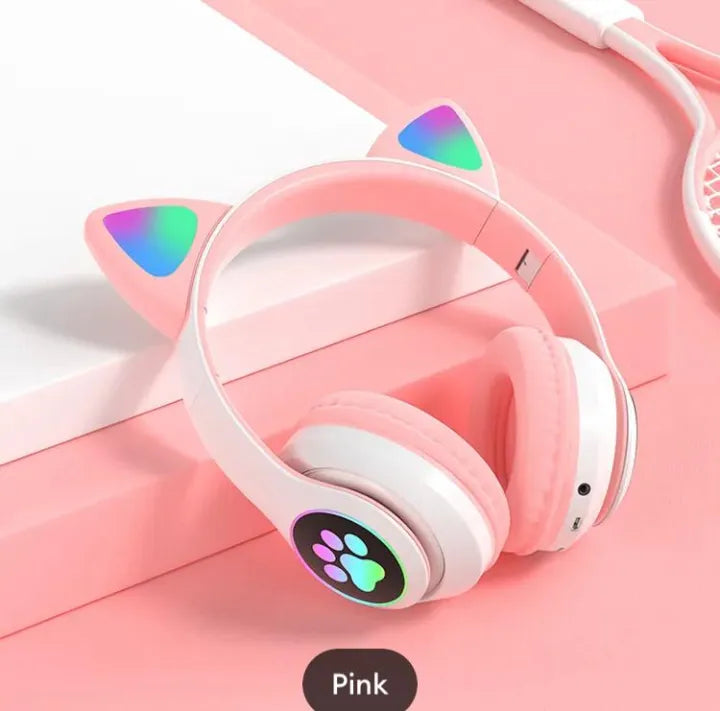 New Wireless Girls Cat Headphone