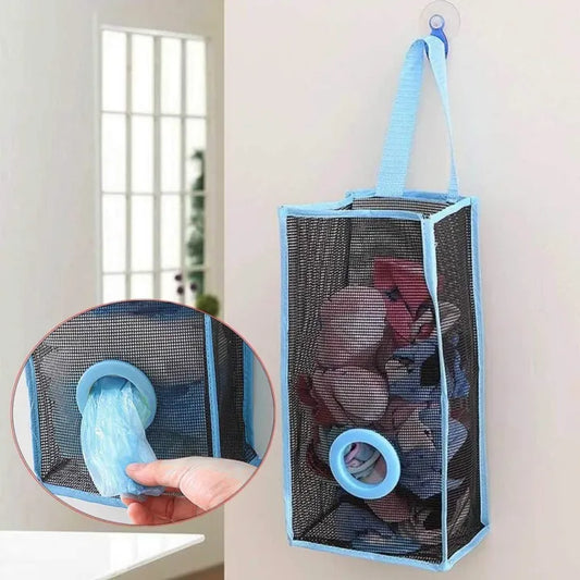 Plastic shopping bag holder