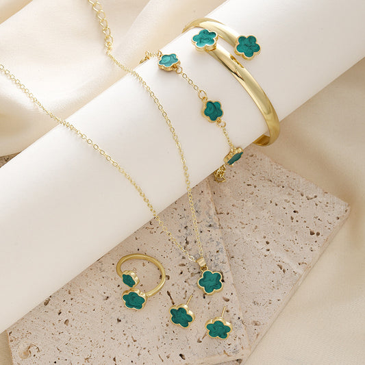 5Pcs/set Simple Versatile Five Leaf Clover Bracelets