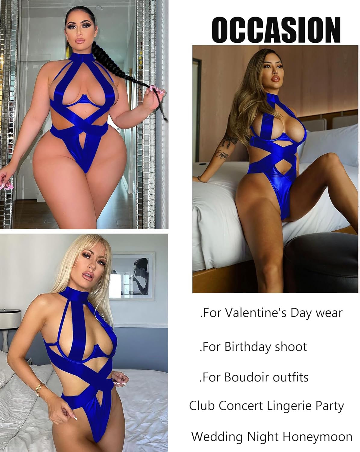 Sexy Choker Teddy Lingerie with Underwire