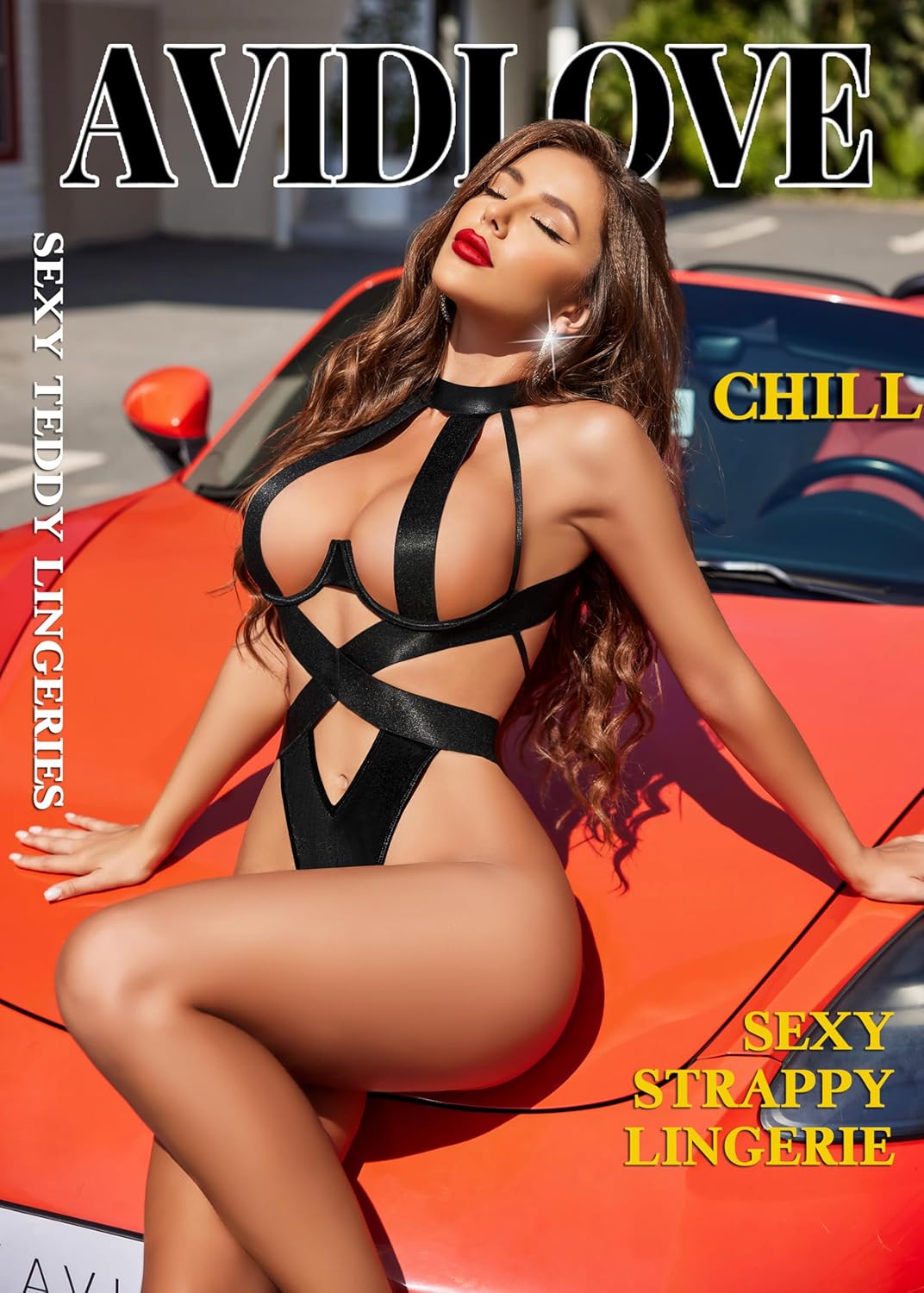 Sexy Choker Teddy Lingerie with Underwire