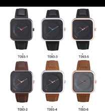 Tomi Brand Slim Luxury Leather Strap Wrist Watch