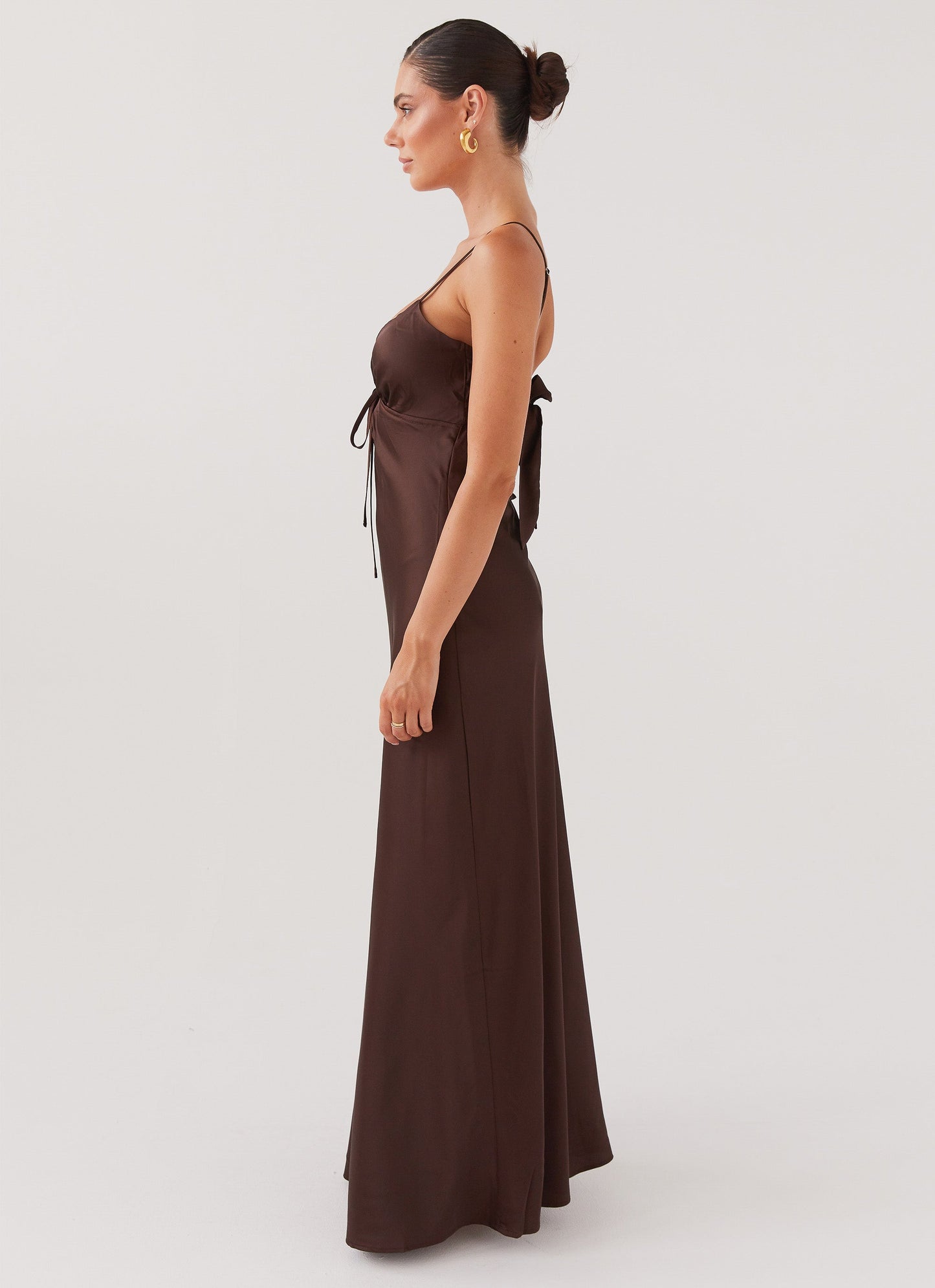 Flora Satin Maxi Dress