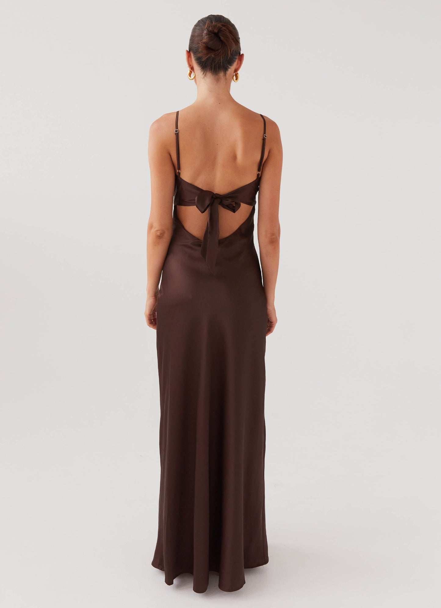Flora Satin Maxi Dress