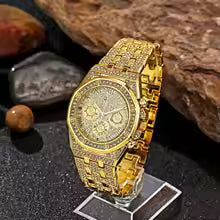 Casual Alloy Steel Band Wristwatch
