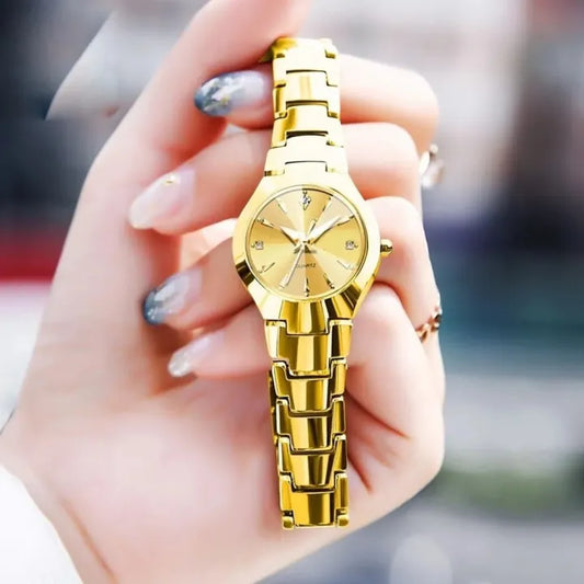Ladies Golden Fashion Watch