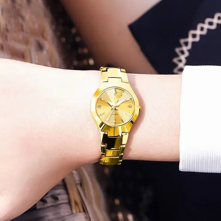 Ladies Golden Fashion Watch