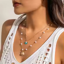 Pearl Shell Starfish Necklace