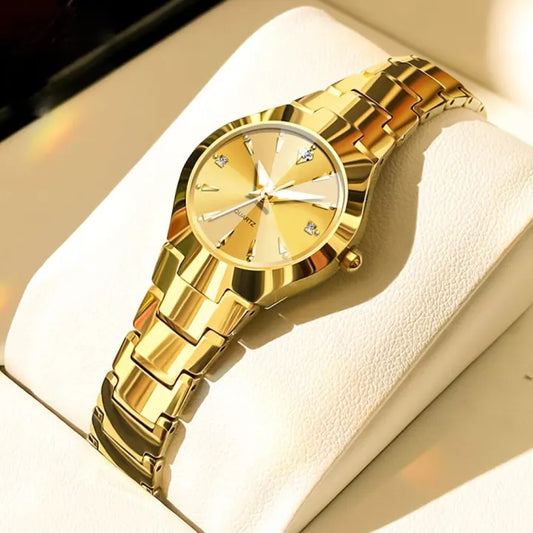Ladies Golden Fashion Watch