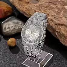 Casual Alloy Steel Band Wristwatch