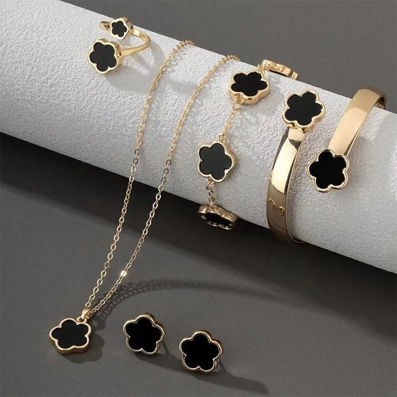 5Pcs/set Simple Versatile Five Leaf Clover Bracelets
