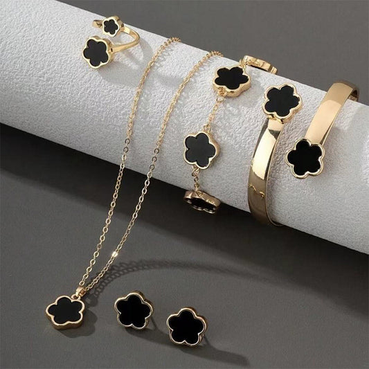 5Pcs/set Simple Versatile Five Leaf Clover Bracelets