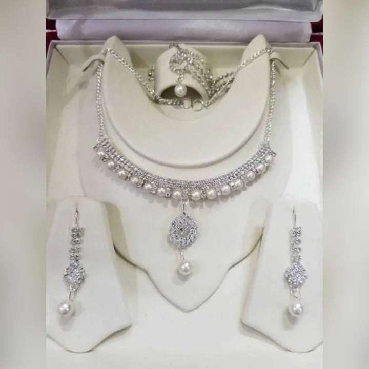 Silver Crystal Rhinestone Girls Jewellery