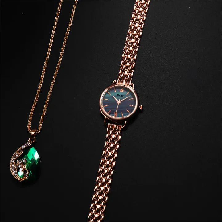 Rose Gold Women Wrist Watch